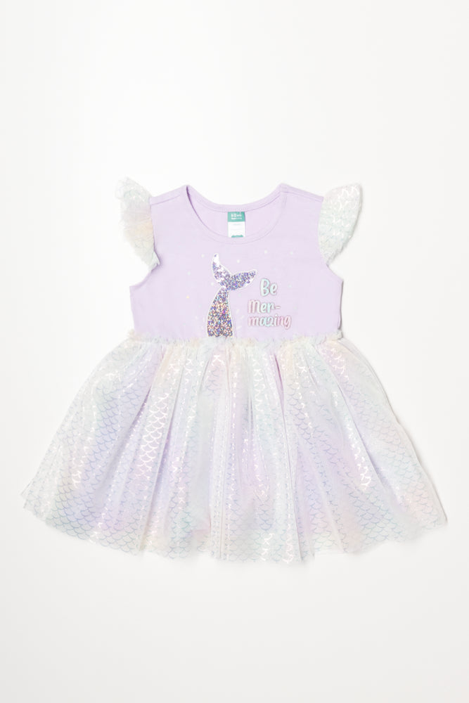 Tulle Party Dress Purple