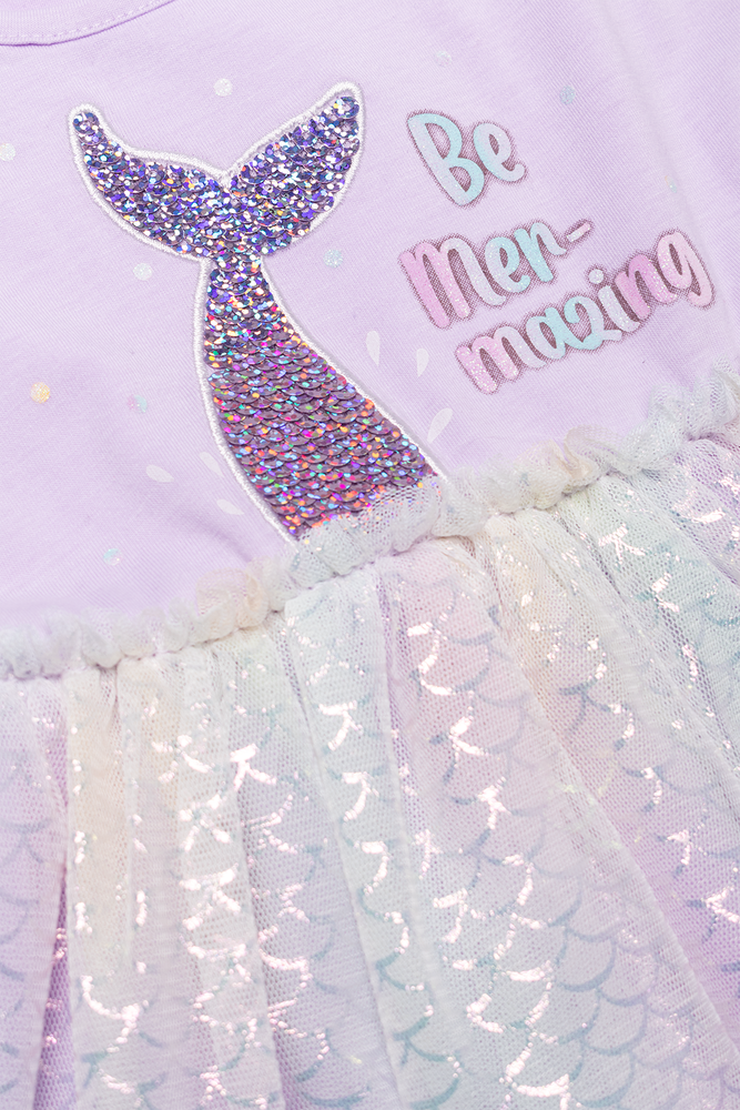 Tulle Party Dress Purple