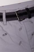 Belted Chino Shorts Grey (1)