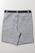 Belted Chino Shorts Grey (2)