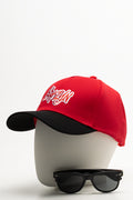 Cap and Sunglasses Set Red
