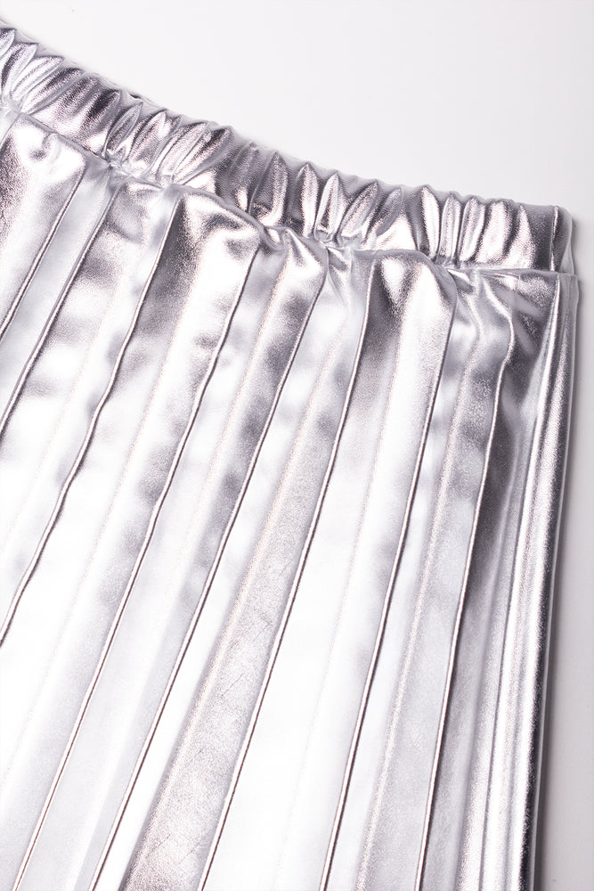 Tracktop And Pleated Skirt Set Grey (2)