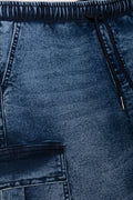 Cargo Denim Shorts Blue (1)
