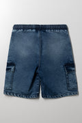 Cargo Denim Shorts Blue (2)