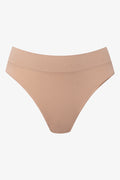 3 Pack Seamfree Thong Panties Brown, Natural And Pink (2)