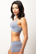 3 Pack Seamfree Boyleg Panties Navy, Blue And Natural (2)
