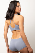 3 Pack Seamfree Boyleg Panties Navy, Blue And Natural (3)