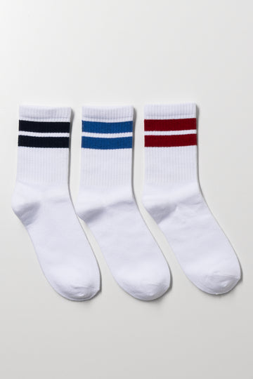 3 Pack Socks White