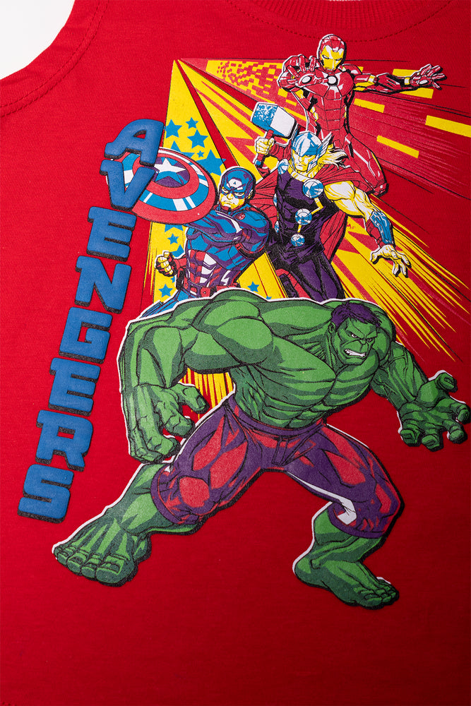 Avengers 2 Pack Sleeveless Vests Blue And Red