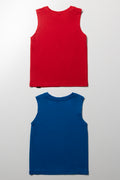 Avengers 2 Pack Sleeveless Vests Blue And Red (3)