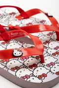 Hello Kitty Flip Flops Red (2)