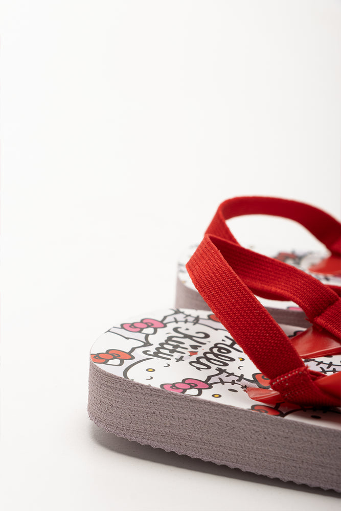 Hello Kitty Flip Flops Red (3)