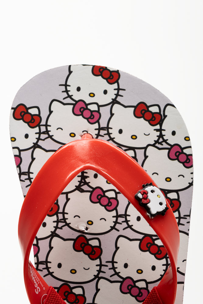 Hello Kitty Flip Flops Red (4)