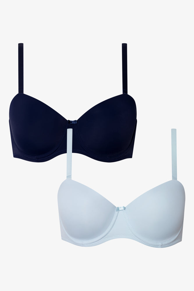 2 Pack Multiway Bras Navy And Light Blue (1)
