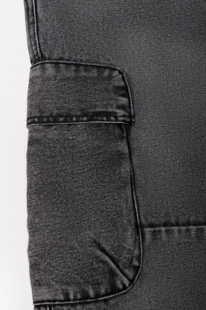 Cargo Denim Jeans Grey