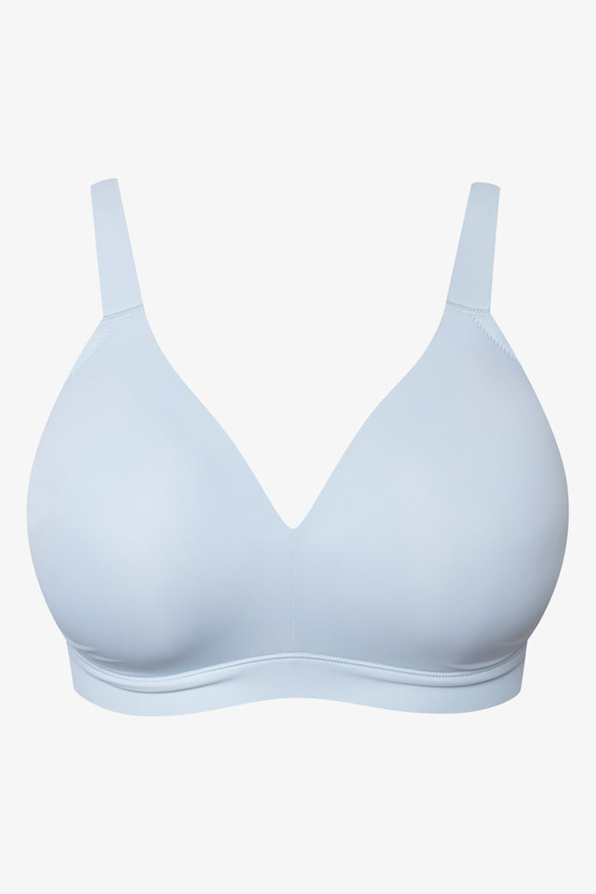 2 Pack Padded Wire Free Bras Navy And Light Blue