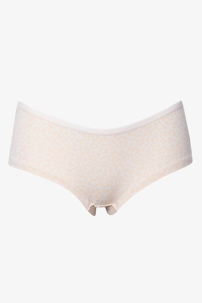 3 Pack Heart Boyleg Panties Navy, Pink And Natural