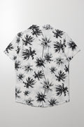 Floral Short Sleeve Shirt Black (2)