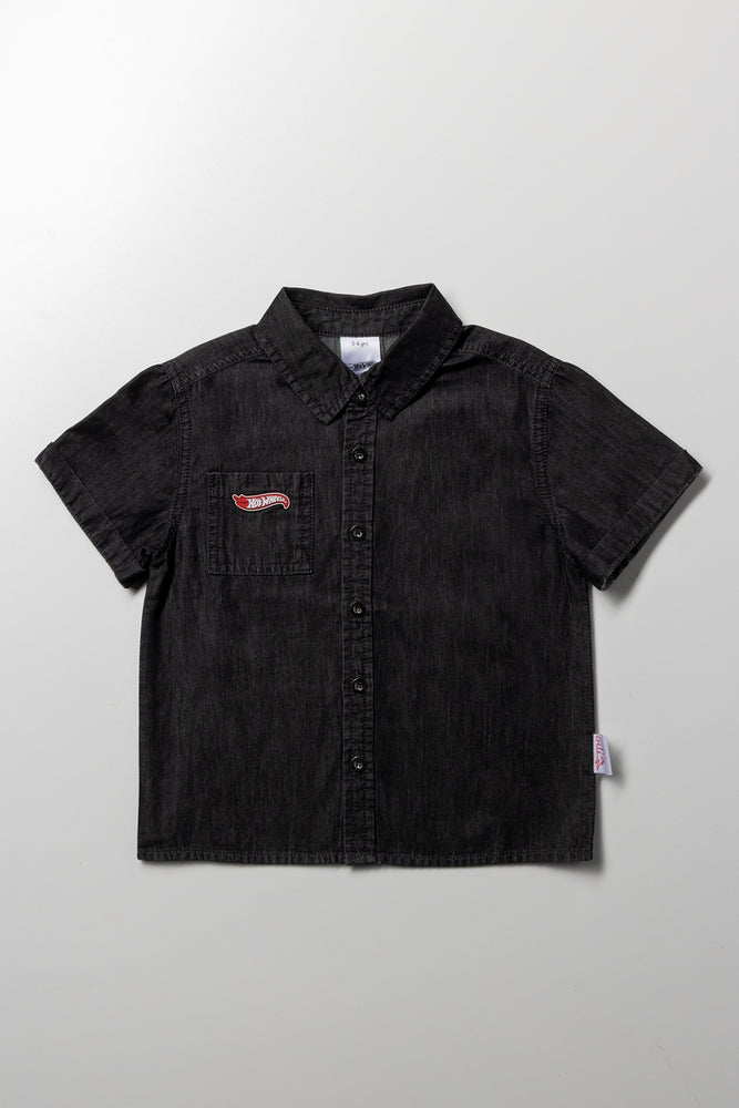Hot Wheels Denim Shirt Black