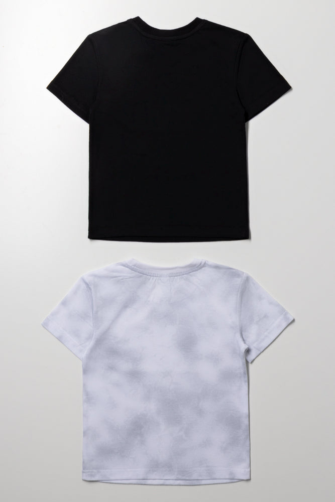 2 Pack Short Sleeve T-Shirts Black And Grey (2)