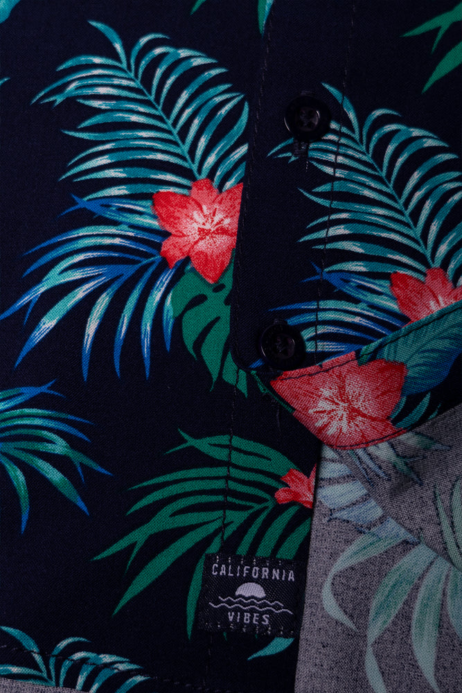 Short Sleeve Shirt Navy And Green (2)
