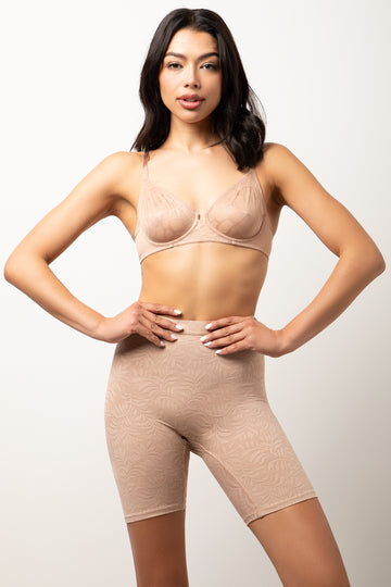 Lace Cycle Shorts Natural