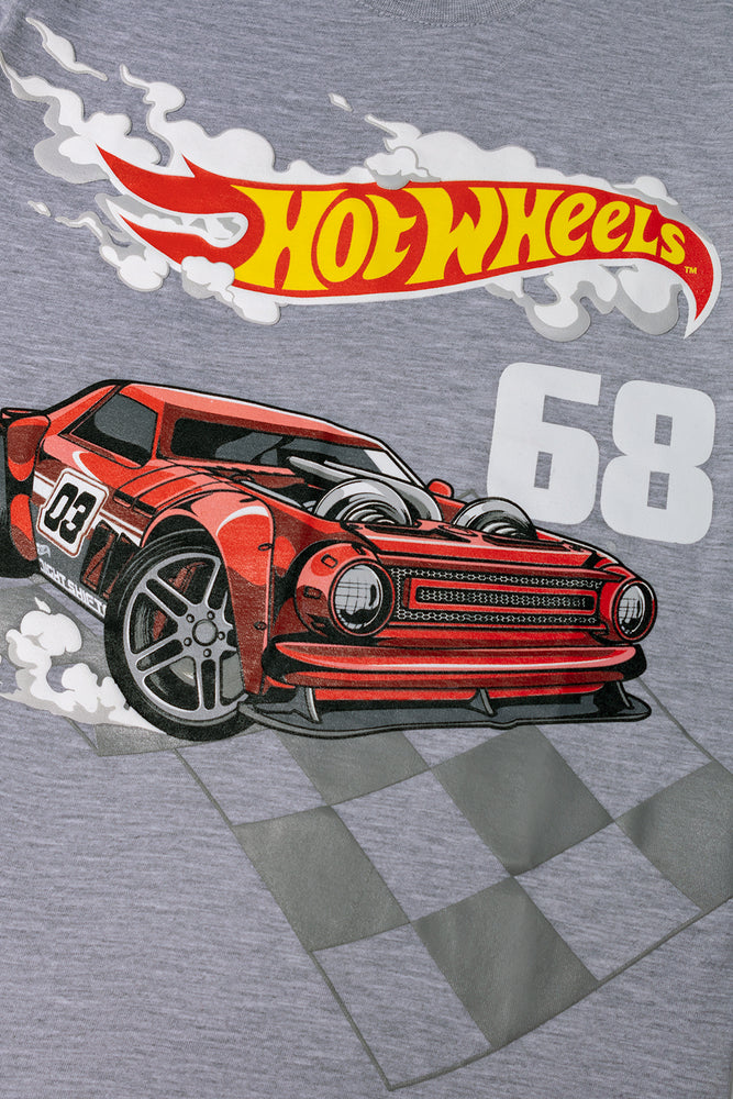 Hot Wheels Short Sleeve Pyjamas Grey