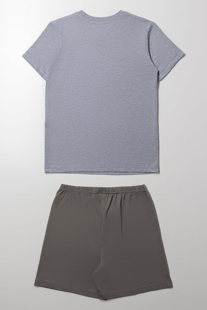 Hot Wheels Short Sleeve Pyjamas Grey (3)