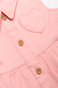 Tiered Sleeveless Dress Pink (1)