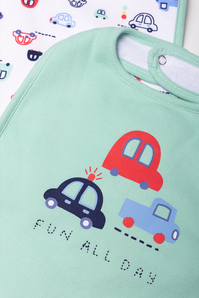 2 Pack Cars Bibs