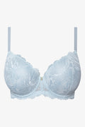 Plus Size 2 Pack Lace Balconette Bras Blue (1)