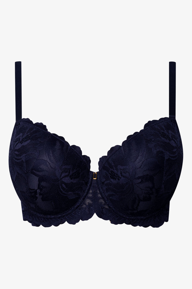 Plus Size 2 Pack Lace Balconette Bras Blue (2)