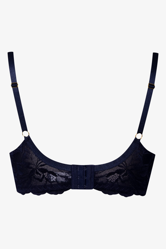 Plus Size 2 Pack Lace Balconette Bras Blue (3)