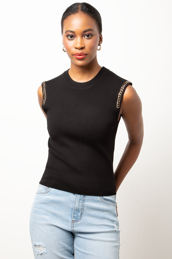 Sleeveless Vest Black