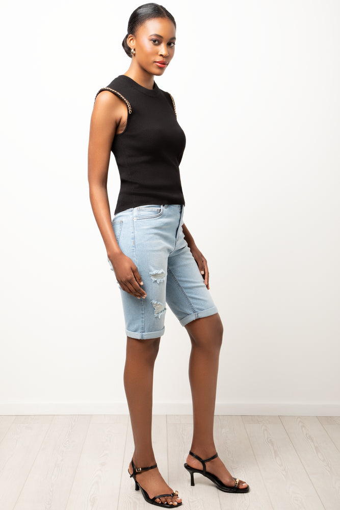 Sleeveless Vest Black