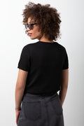 Short Sleeve Top Black (2)