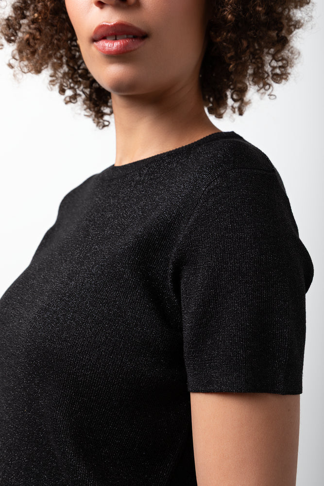 Short Sleeve Top Black (3)