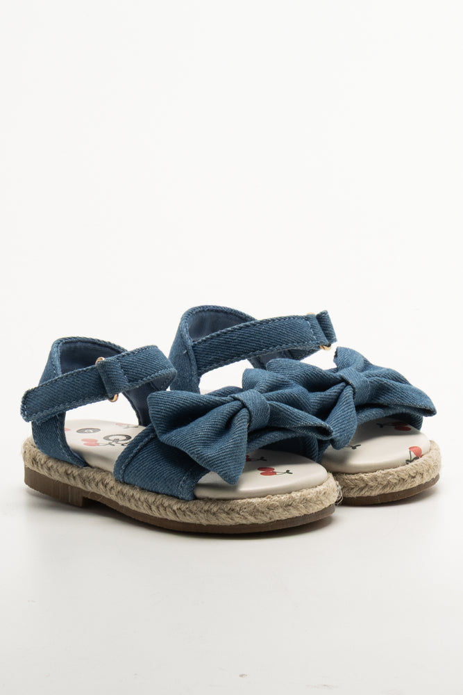 Denim Espadrille Sandals Blue
