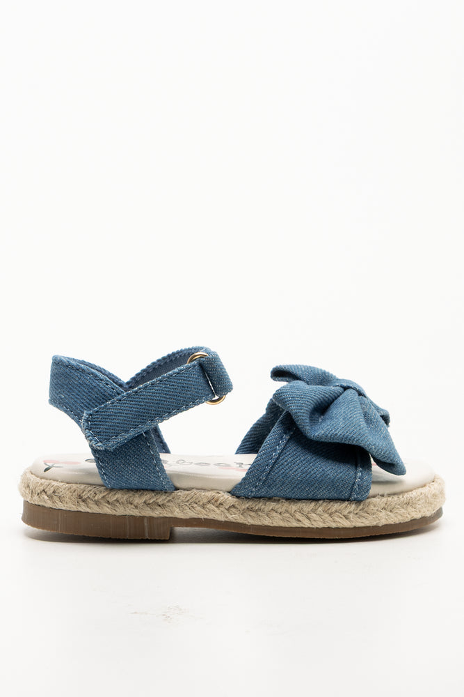Denim Espadrille Sandals Blue