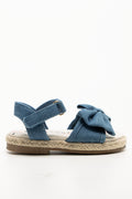 Denim Espadrille Sandals Blue (1)