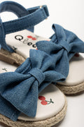 Denim Espadrille Sandals Blue (2)
