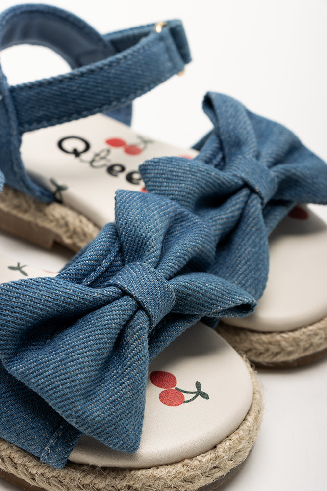 Denim Espadrille Sandals Blue (2)