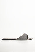 Metallic Mesh Mule Black (1)