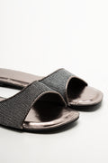 Metallic Mesh Mule Black (2)
