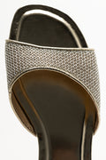 Metallic Mesh Mule Gold (4)