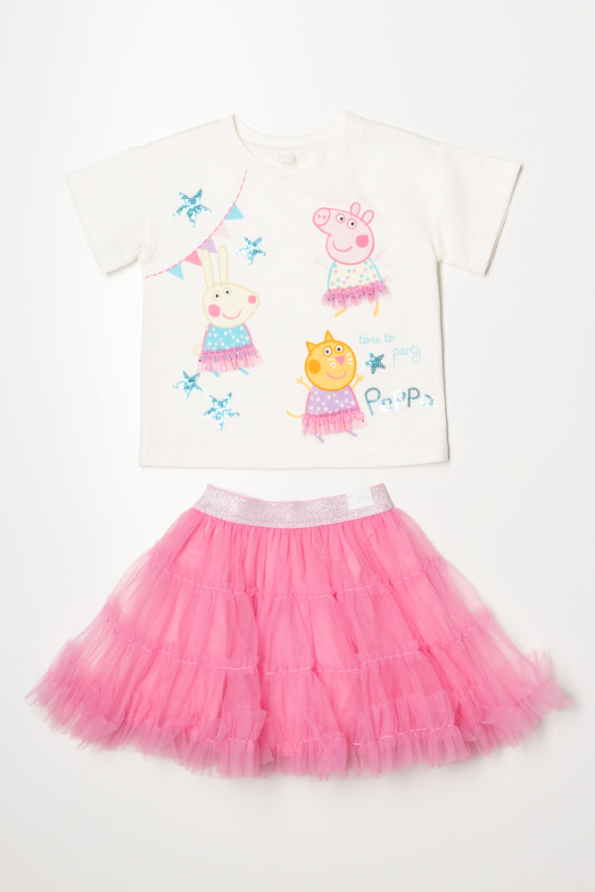 Peppa Pig Tutu Skirt Set Pink