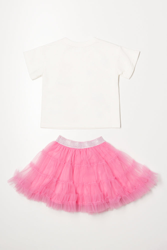 Peppa Pig Tutu Skirt Set Pink (2)