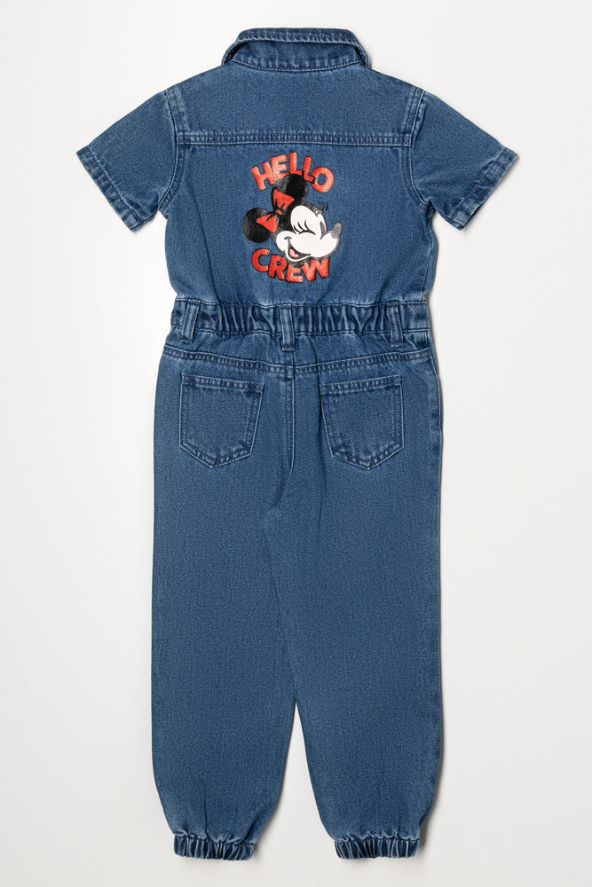 Minnie Mouse Denim Boilersuit Blue (2)