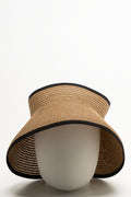 Roll Up Visor Natural And Black