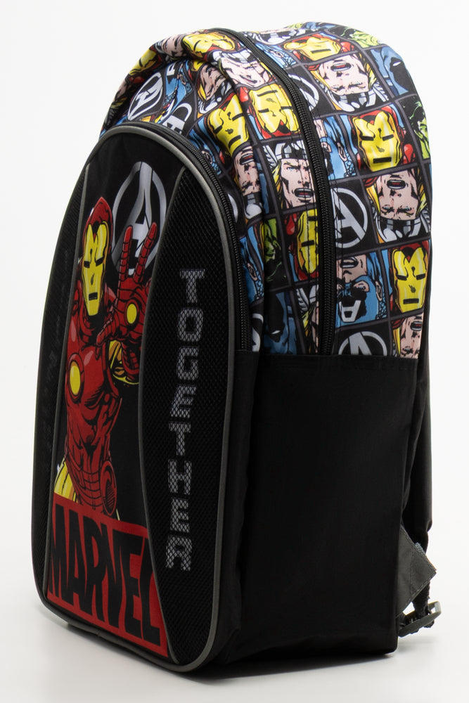 Marvel Double Zip Backpack Black